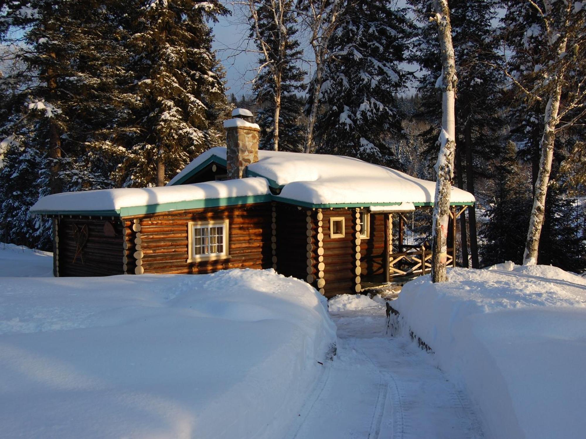 Domaine Le Bostonnais - Le Village En Bois Rond La Tuque Zimmer foto